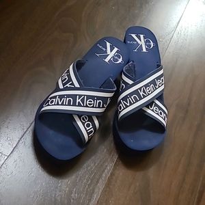 Calvin Klein Resort slide Platforms Wedge sandals